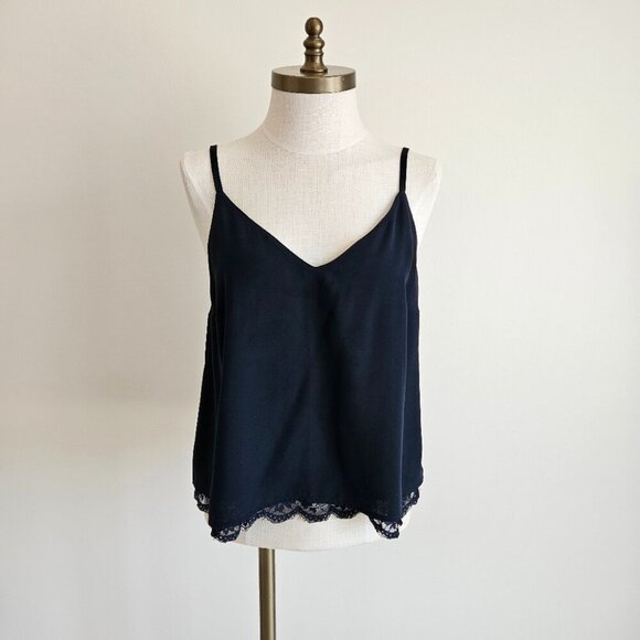 Abercrombie & Fitch Navy Lace Cami - Picture 1 of 3